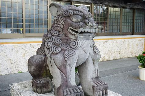 琉球獅|沖繩景點推薦｜琉球村。沖繩當地傳統文化，可愛的招 